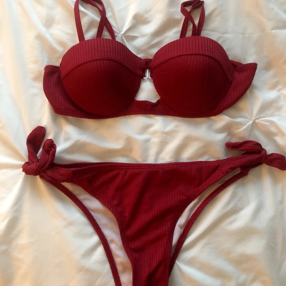 Maroon Bathing Suit